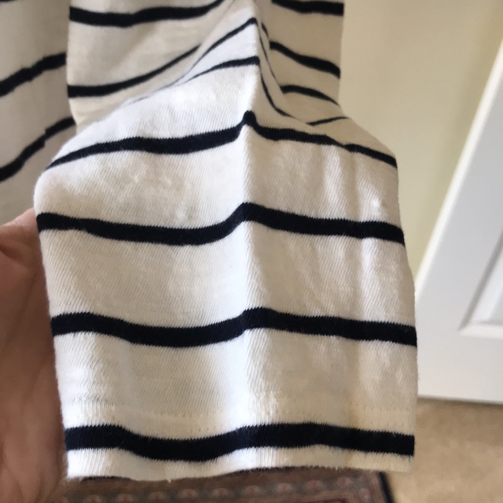 Talbots Sequins Fall Fox black striped long sleeve top in EUC 🍁 - Picture 3 of 6
